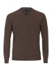 CASAMODA Pullover mit V-Ausschnitt uni 004430 in Beige