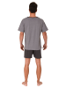 NORMANN Schlafanzug kurzarm Shorty - 73842 in grau