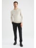 DeFacto Pullover SLIM FIT in Stein