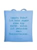 Mr. & Mrs. Panda stofftasche baumwolle Spruch Innere Ruhe mit Sp... in Sky Blue