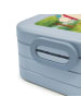 Mr. & Mrs. Panda Lunchbox Einhorn Mitteilung Design ohne Spruch in Blau Pastell