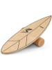 COSTWAY Balance Board mit Korkrolle 77 cm in Hellbraun
