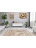 Arte Espina Kurzflor Teppich Splash 225 in creme - braun - rechteckig