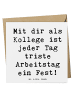 Mr. & Mrs. Panda Glückwunschkarte Spruch Fest Kollege mit Spruch in Weiß