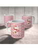 Mr. & Mrs. Panda Camping Tasse Einhorn Pilz mit Spruch in Rot Pastell