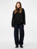 Pieces Pullover mit hohem Kragen in Black