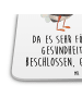 Mr. & Mrs. Panda Untersetzer Hummeln Kleeblatt mit Spruch in Weiß