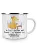 Mr. & Mrs. Panda Camping Emaille Tasse Programmierer Herz mit Sp... in Weiß