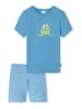 Schiesser Pyjama Natural Love Organic Cotton in hellblau