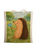 Mr. & Mrs. Panda Shopper Bag Igel Blumen Design ohne Spruch in Weiß