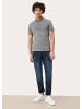 QS Polo-Shirt in 9730_grau meliert