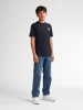 Petrol Industries Rückenprint T-Shirt Große Teilung in Blau