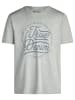 Mustang T-Shirt Basic Print Tee in Grau