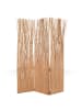 Homestyle4u 3-tlg. Paravent in Hellbraun 120x170