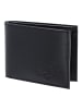 oxmox Leather Geldbörse RFID Schutz Leder 11 cm schwarz-lizard 2.0