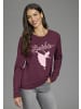 Laura Scott Langarmshirt in bordeaux