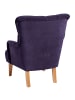 others SESSEL Kaiya Bezug Veloursstoff Buche natur / violett