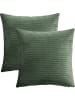 Erwin Müller Cord Kissenhülle 2er-Pack Glasgow in oliv