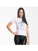 Roberto Geissini Diamond Cross T-Shirt Weiß