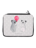 Mr. & Mrs. Panda Federtasche Koala Luftballon ohne Spruch in Grau Pastell
