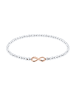Elli Armband 925 Sterling Silber Infinity, Bi Color_Tri Color in Silber