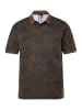 JP1880 Poloshirt in dunkelbraun