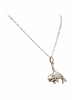 Gemshine Halskette mit Anhänger Maritim Orca Schwertwal in silver coloured