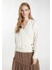 DreiMaster Damen Strickpullover in Wollweiss