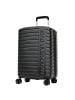 Mandarina Duck Flyduck 4 Rollen Kabinentrolley 55 cm mit Dehnfalte in black