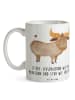 Mr. & Mrs. Panda Tasse Starker Stier mit Spruch in Weiß