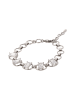 faina Women Crystal-Studded Bracelet in Silver White