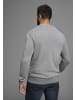 Man's World Rundhalspullover in schwarz/grau
