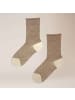 Kunert Socken Business Check gemustert in Night-Beige