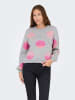 ONLY Strickpullover in Light Grey Melange