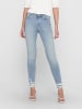 ONLY kinny Fit Jeans Stoned Washed Stretch Denim ONLBLUSH in Blau