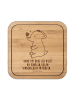 Mr. & Mrs. Panda Kunststoff-Untersetzer Elefant Biene mit Spruch in Transparent