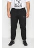 Men Plus Lange Sweathose in schwarz