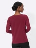 creation L Langarmshirt in dunkelrot