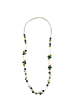 collezione alessandro Lange Kette " Pia " in grün