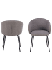 ebuy24 Esszimmerstuhl Eleanor Graubraun 2er Set