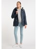 ICEBOUND Damen Regenjacke Mit Faux-Fur Innenfutter in Marine