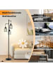 COSTWAY Moderne Stehlampe 169cm in Schwarz