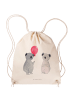 Mr. & Mrs. Panda Baumwolltasche Koala Luftballon ohne Spruch in Creme