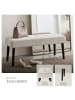 tectake Sitzbank gepolstert, Belastbarkeit 220 kg, 95 x 38 x 45 cm
