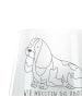 Mr. & Mrs. Panda Gravur Windlicht Hund Basset Hound mit Spruch in Transparent