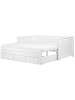 Beliani Tagesbett CAHORS in Weiß - (W) 186 x (H) 72 x (L) 209 cm