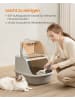 Feandrea Katzentoilette Boxal in Haferflockenfarben - (B)57 x (H)38.2 x (T)43.6 cm