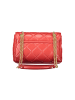 Valentino by Mario Valentino Rote Polyurethan-Tasche mit Kette und Innentaschen