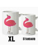 Mr. & Mrs. Panda Kaffeebecher Flamingo Stolz ohne Spruch in Weiß