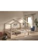 58 aufm Kessel HAUSBETT Kapua 140x200 mit Bettschublade Kiefer Massivholz Natur